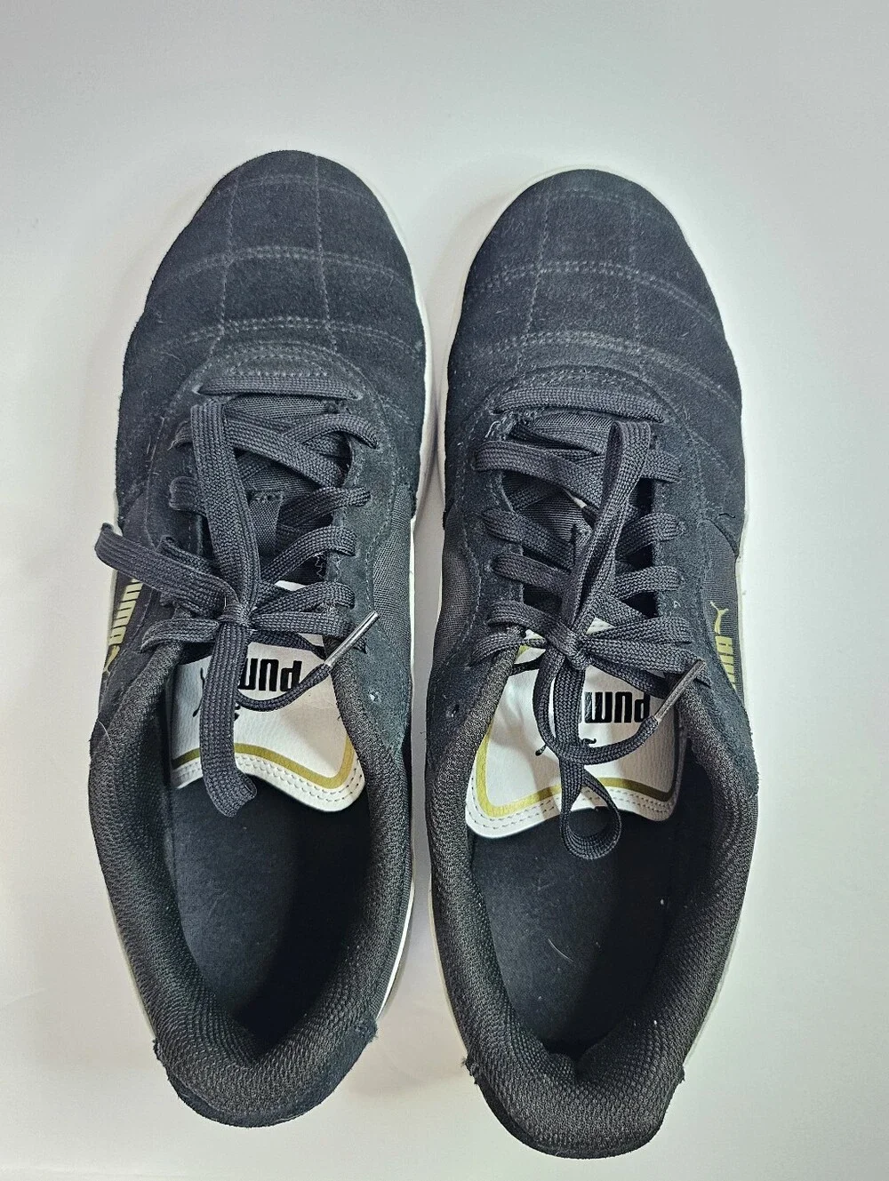 Puma Astro Kick Black White Sneakers Men's 11.5 Casual Streetwear Suede